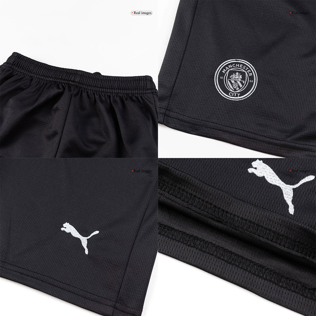 Manchester City Tröja 2025/26 Bortaställ Svart Barn