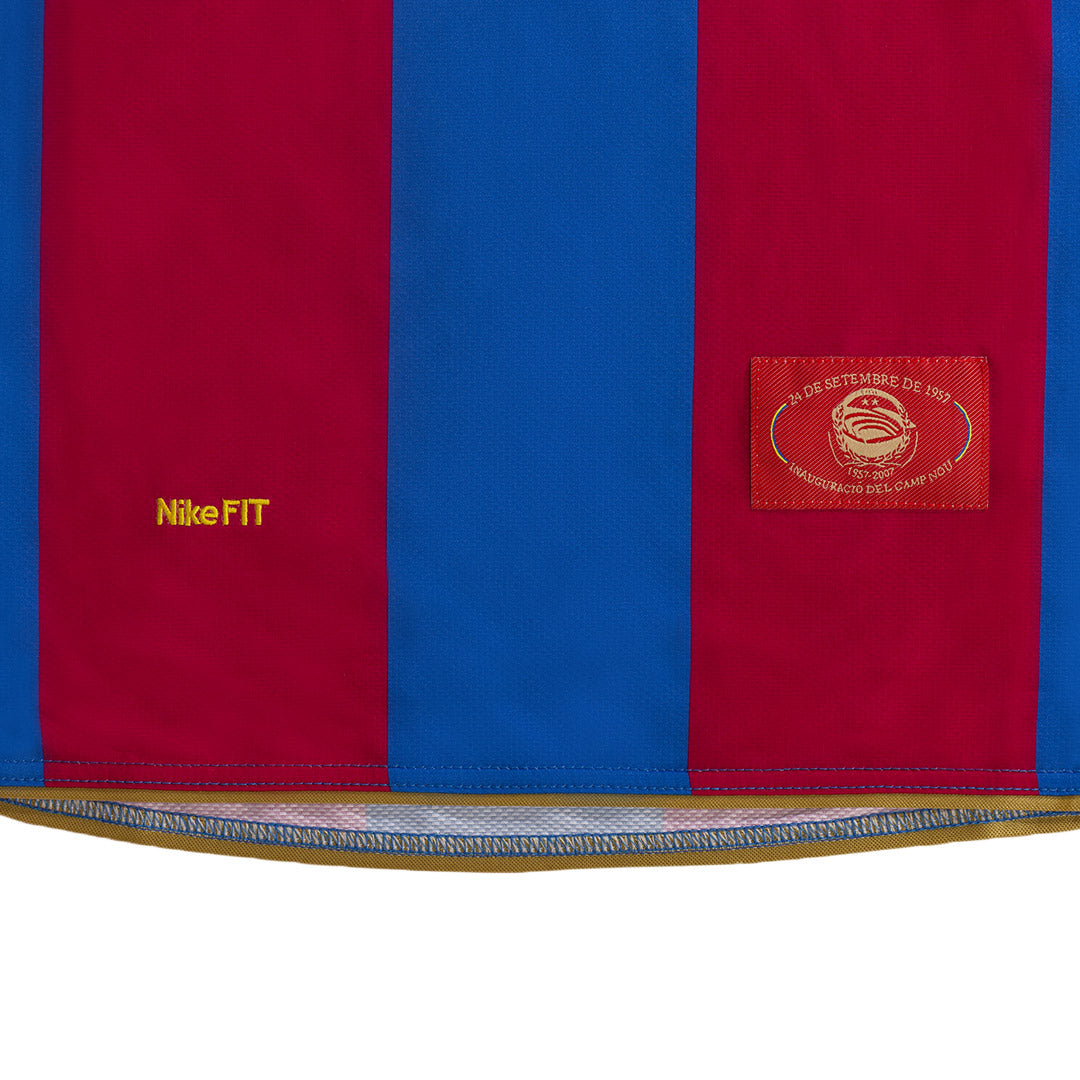 Retro Barcelona Hemma Fotbollströja 2007/08-årsjubileum
