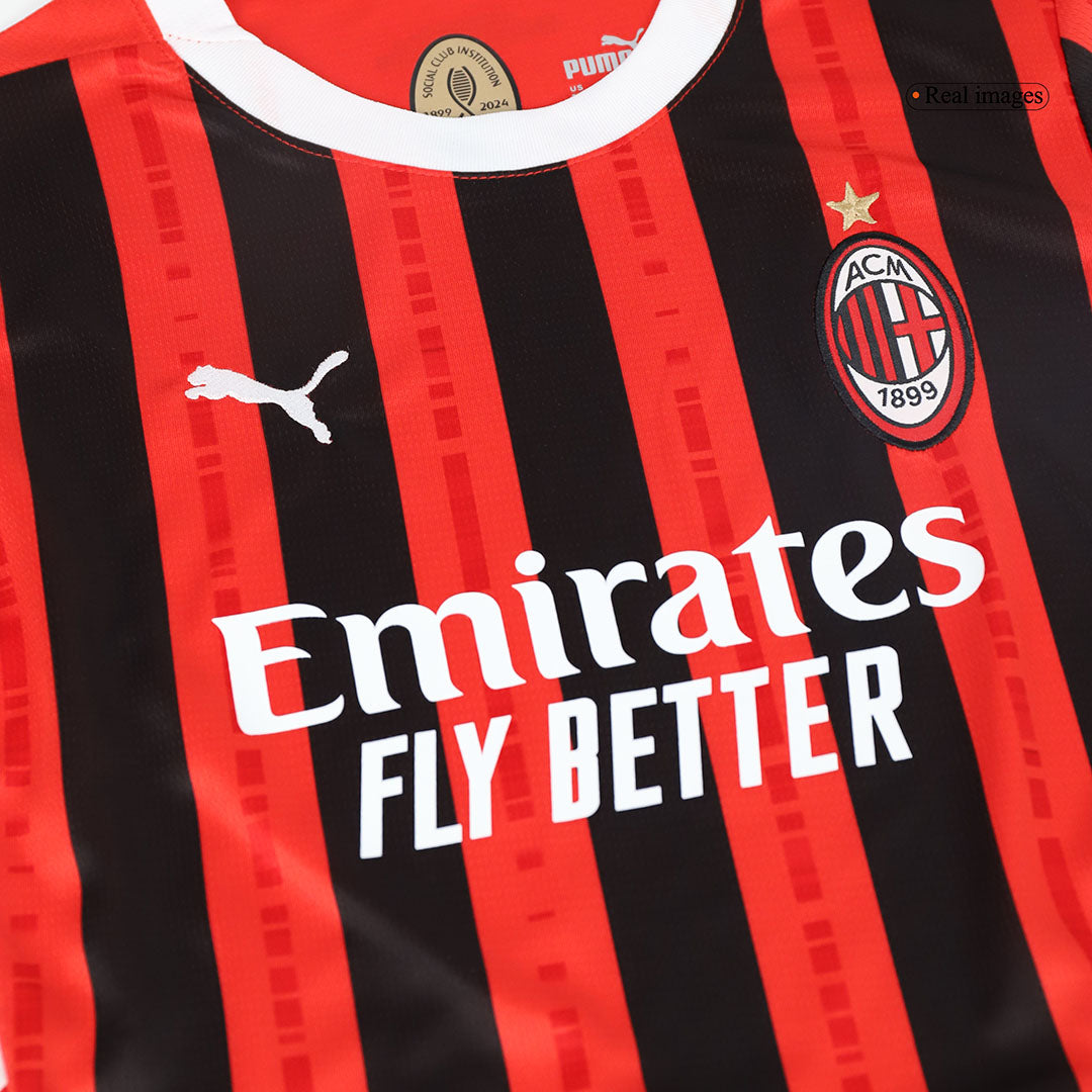 AC Milan Hemma Fotbollströja 2024/25 Fotbollssats Barn