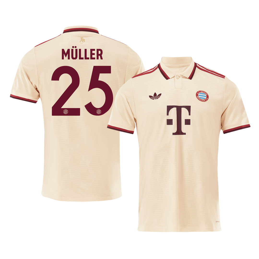 Bayern Munich Tredjeställ Fotbollströja MÜLLER #25 2024/25 - UCL