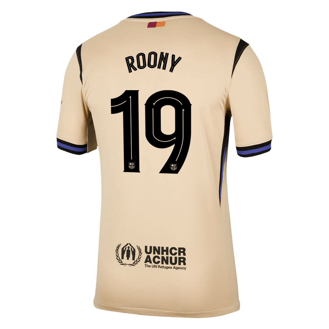 Barcelona Tröja ROONY #19 2025/26 Borta Gul - UCL