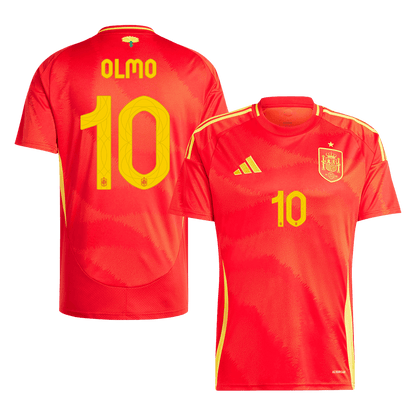 OLMO #10 Spanien Hemma Fotbollströjor Euro 2024