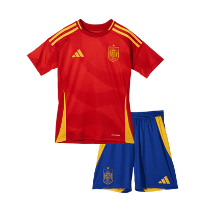 Spanien Hemma Fotbollströja Euro 2024 
Fotbollssats Barn