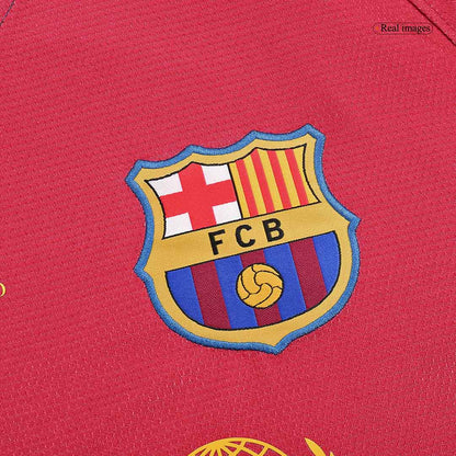 Retro Barcelona Hemma Fotbollströja MESSI #10 2008/09 långärmad - UCL Final