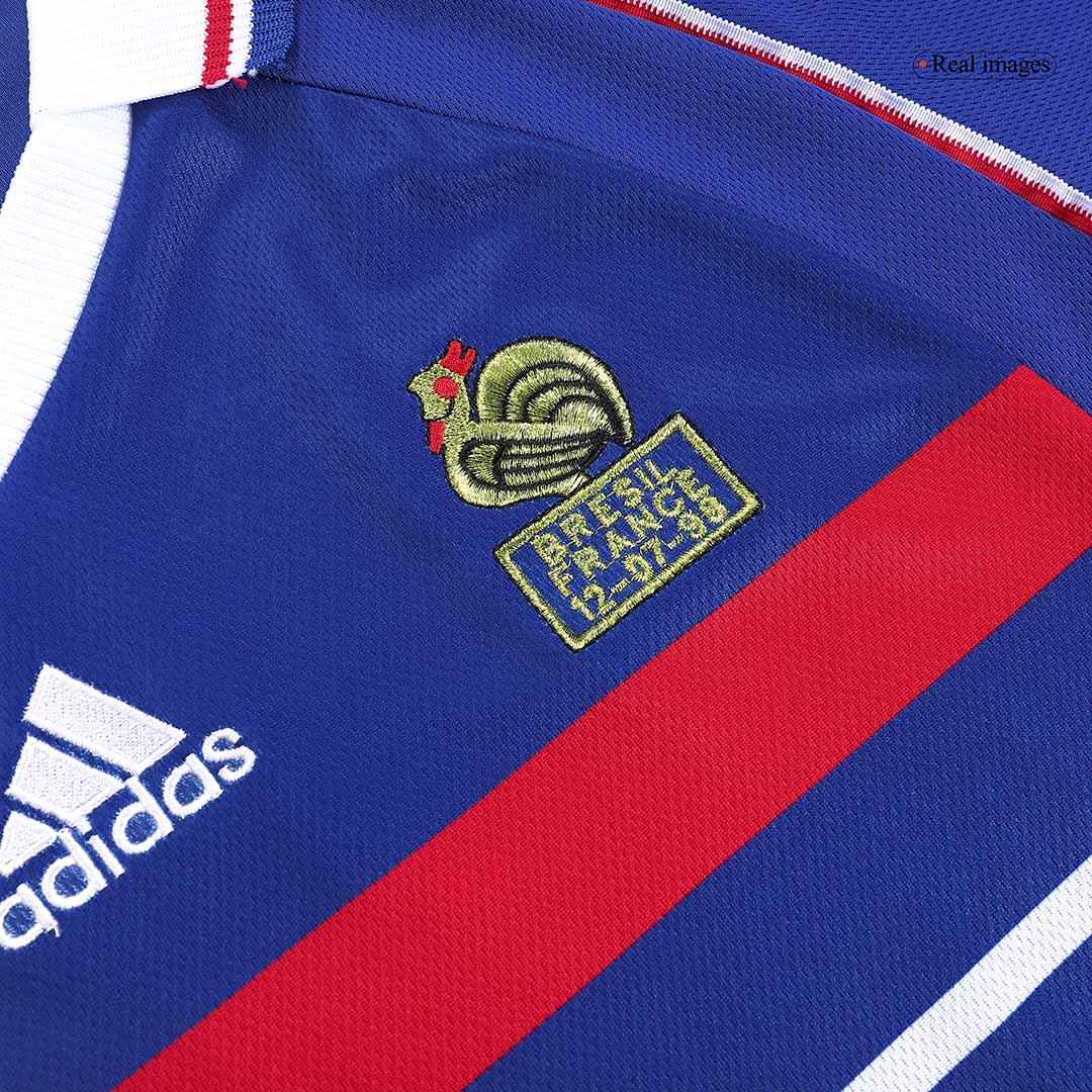 Retro HENRY #12 Frankrike Hemma fotbollströjor 1998
