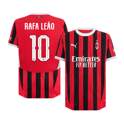 AC Milan Hemma Fotbollströja RAFA LEÃO #10 2024/25 Autentisk - UCL
