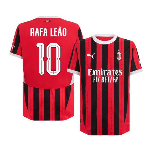 AC Milan Hemma Fotbollströja RAFA LEÃO #10 2024/25 Autentisk - UCL