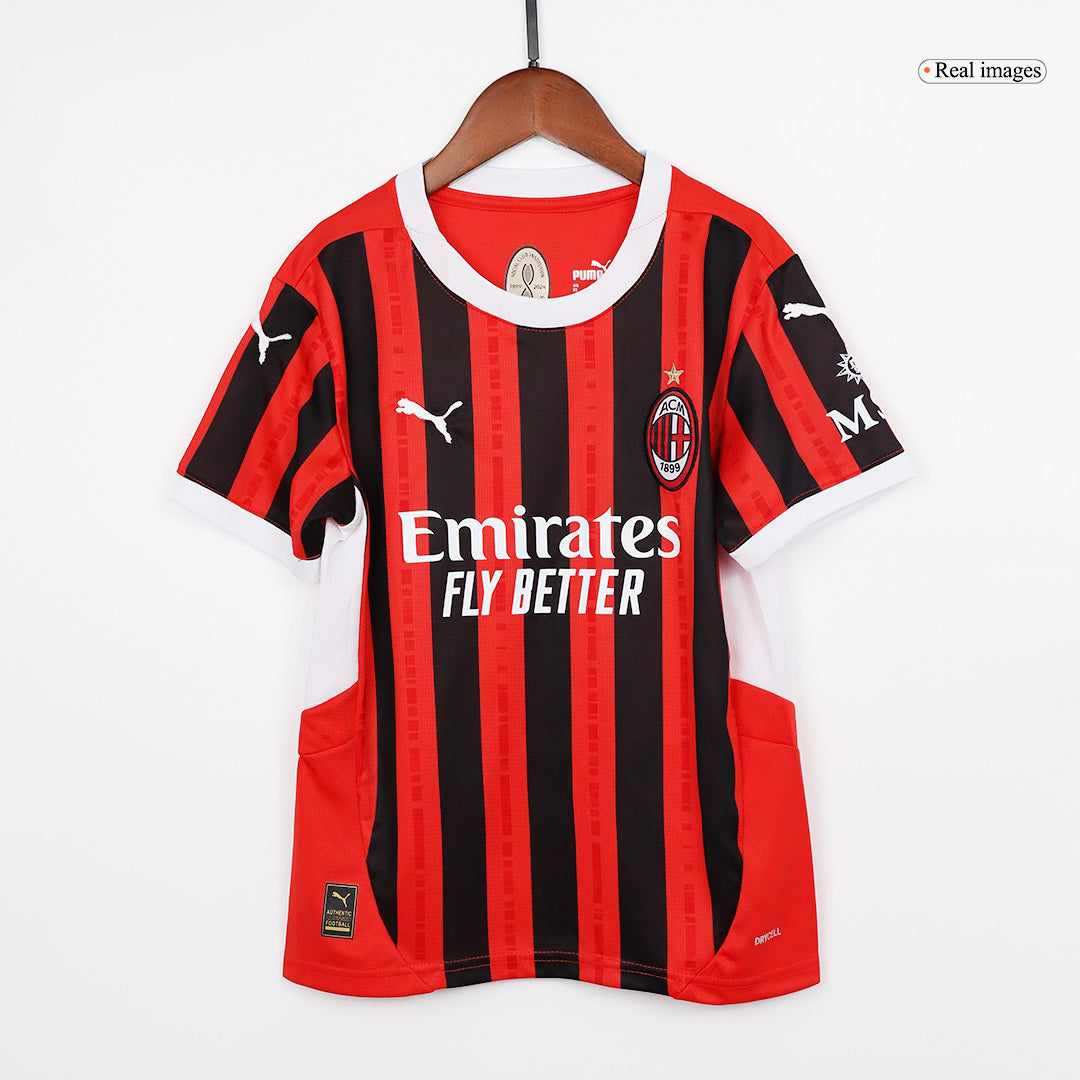 AC Milan Hemma Fotbollströja 2024/25 Fotbollssats Barn