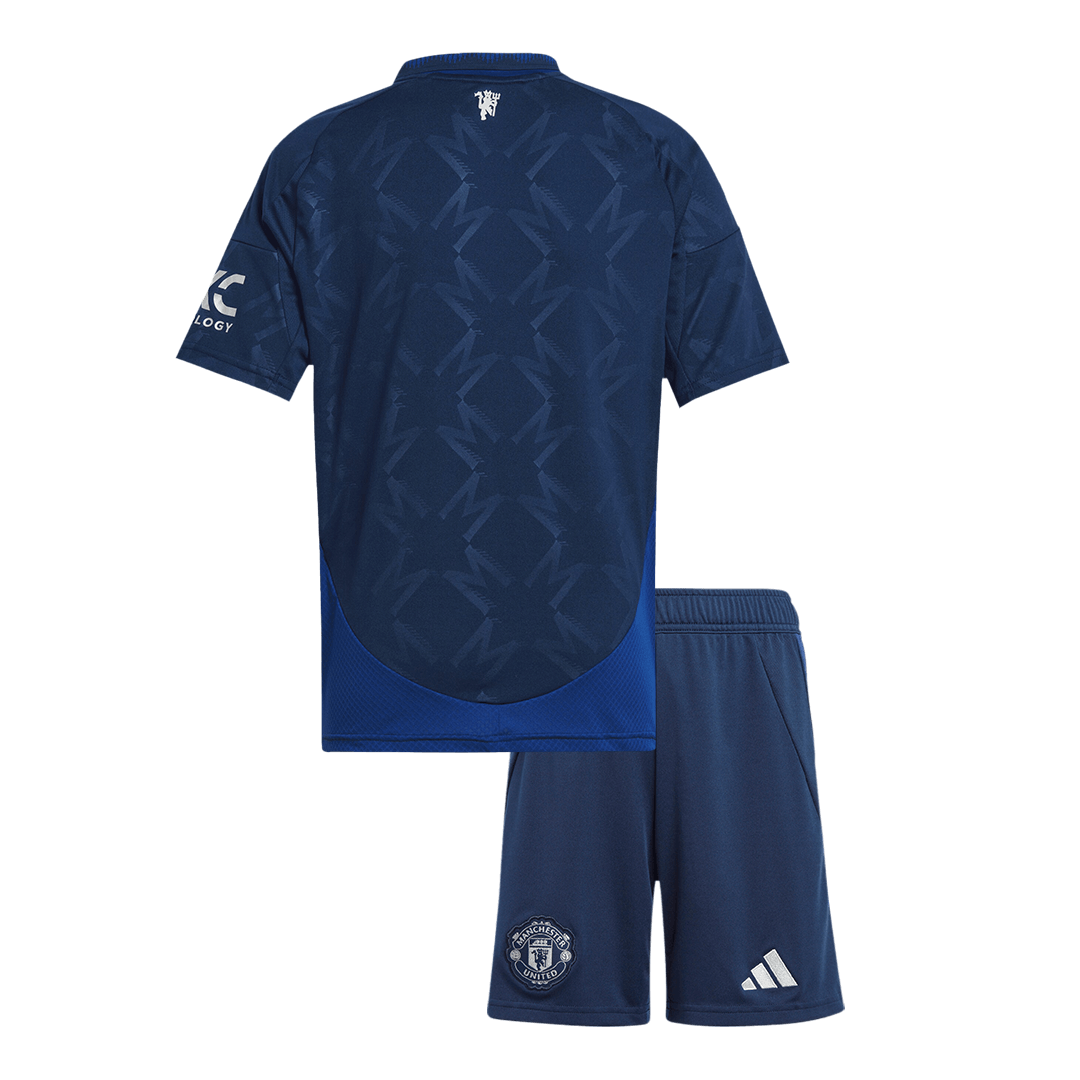 Manchester United Borta Fotbollströja 2024/25 Fotbollssats Barn
