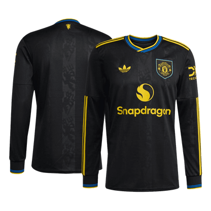 Manchester United Tröja 2025/26 Tredje Långärmad Svart