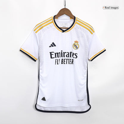 Retro Real Madrid Hemma Fotbollströja BELLINGHAM #5 2023/24 - UCL Final