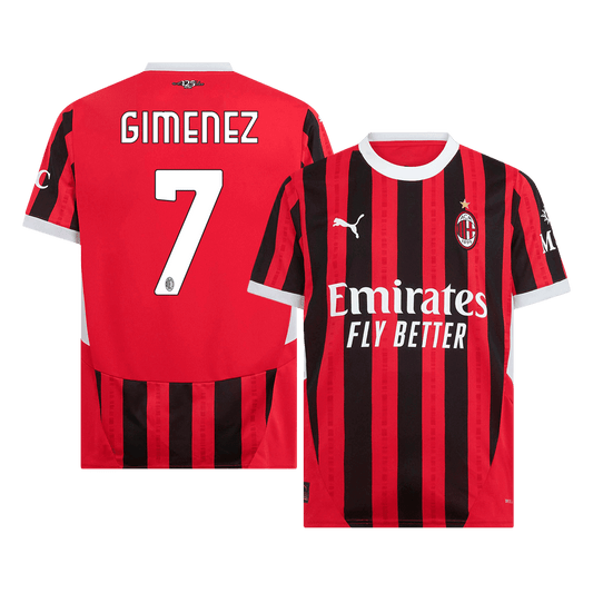 AC Milan Hemma Fotbollströja GIMENEZ #7 2024/25