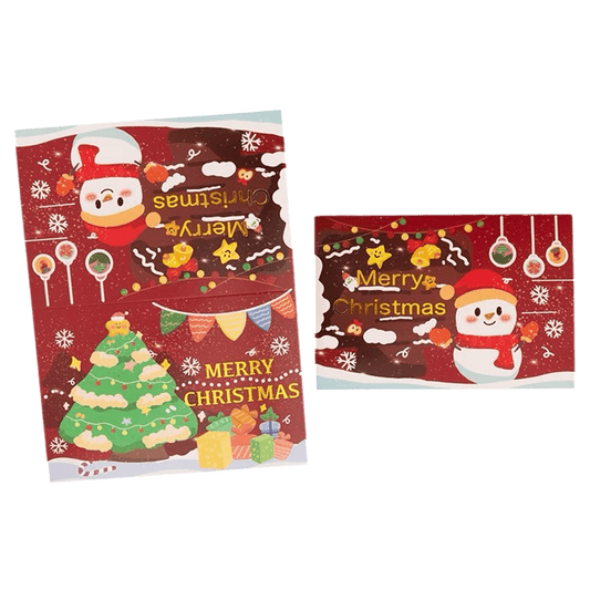 Personligt Julkort – Snögubbe – Eget Meddelande