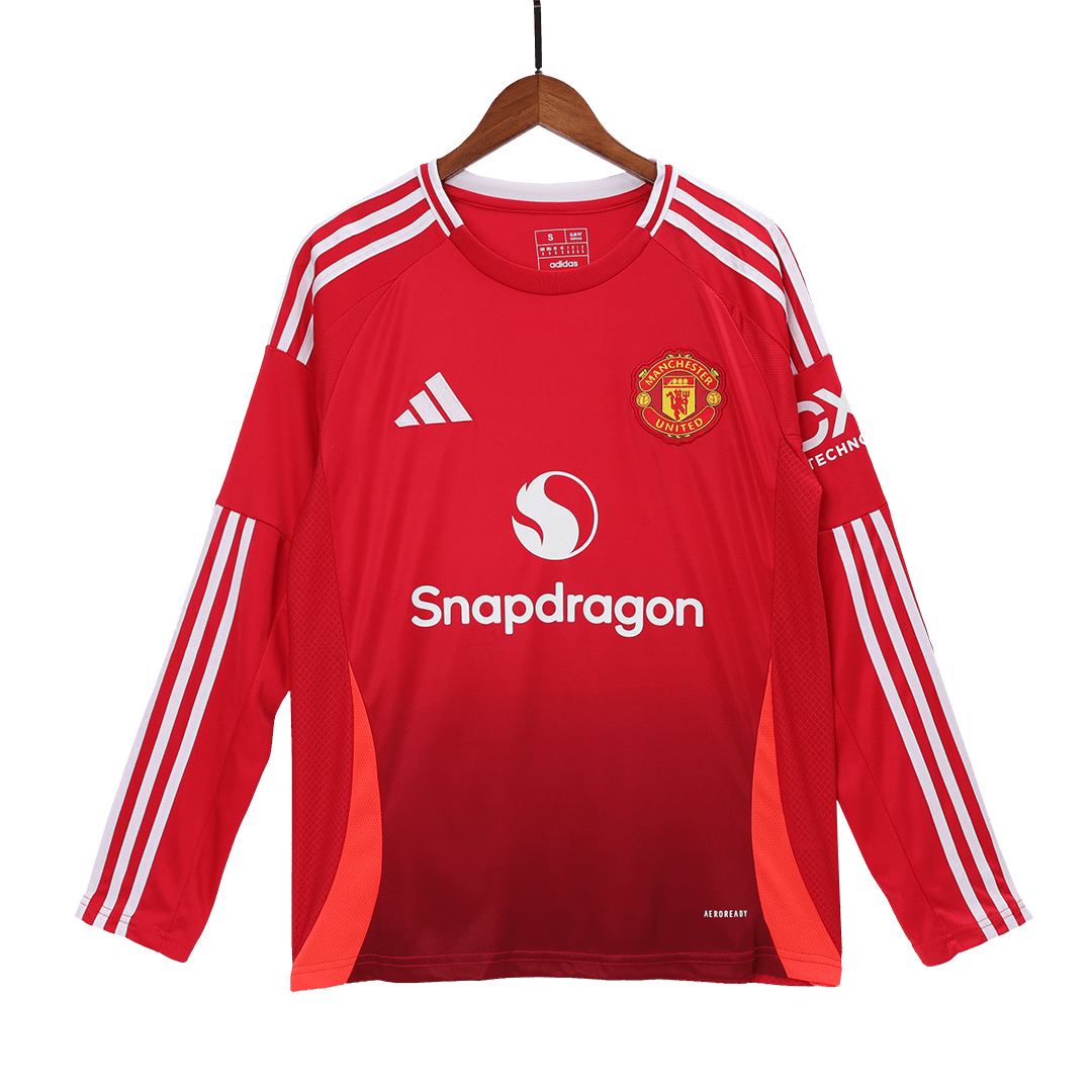 Manchester United Home Long Sleeve football shirt 2024/25