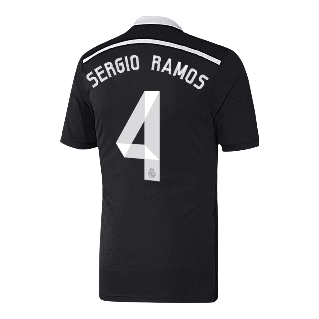 Retro Real Madrid Tredjeställ Fotbollströja SERGIO RAMOS #4 2014/15