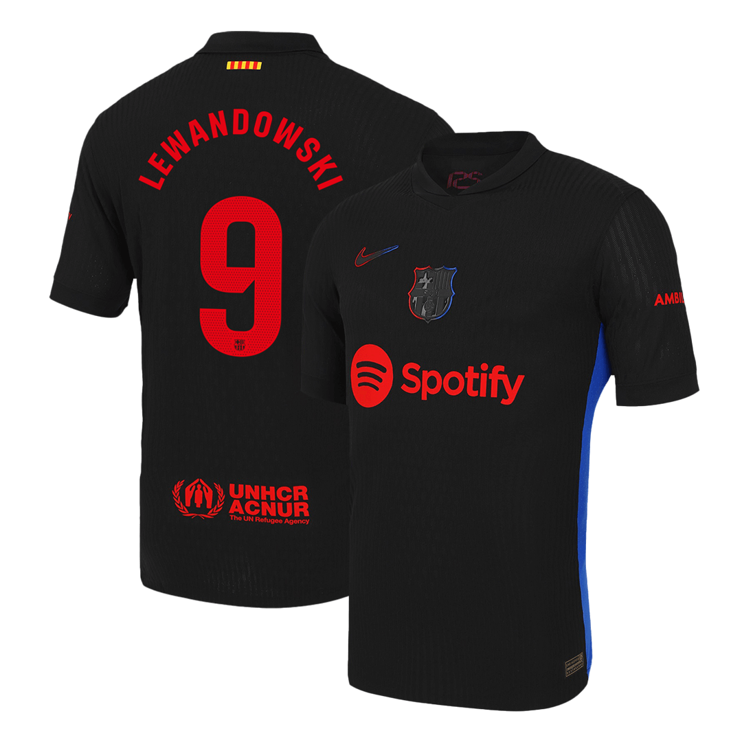 Barcelona Borta Fotbollströja LEWANDOWSKI #9 2024/25 Autentisk