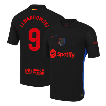 Barcelona Borta Fotbollströja LEWANDOWSKI #9 2024/25 Autentisk