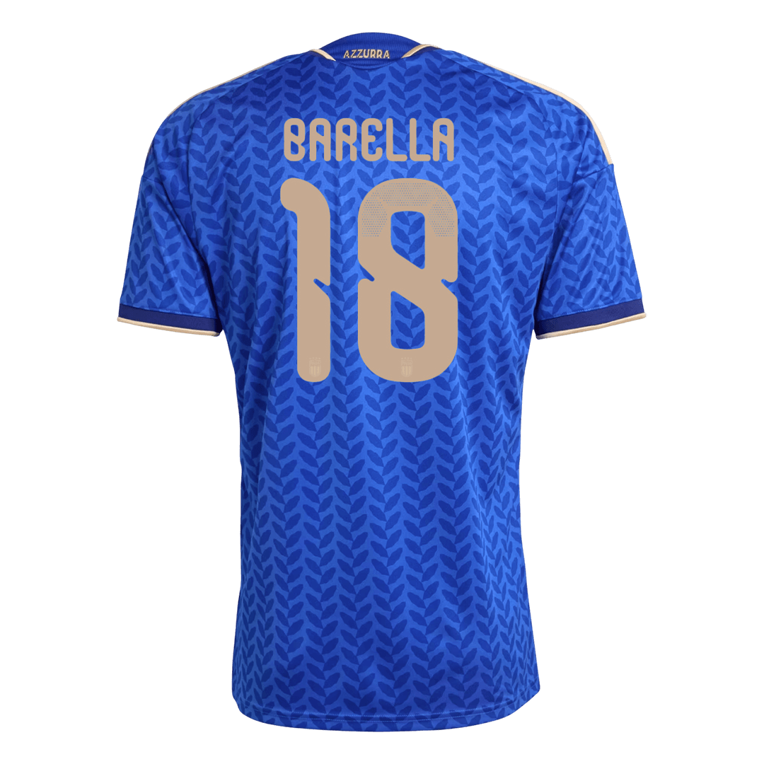 Italien Tröja BARELLA #18 2026 Hemma Blå - World Cup 2026-8