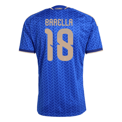 Italien Tröja BARELLA #18 2026 Hemma Blå - World Cup 2026-8