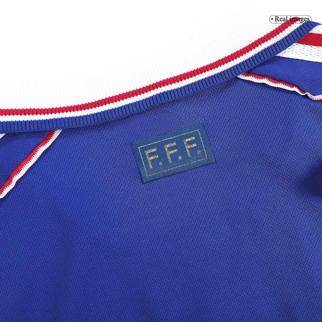 Retro HENRY #12 Frankrike Hemma fotbollströjor 1998