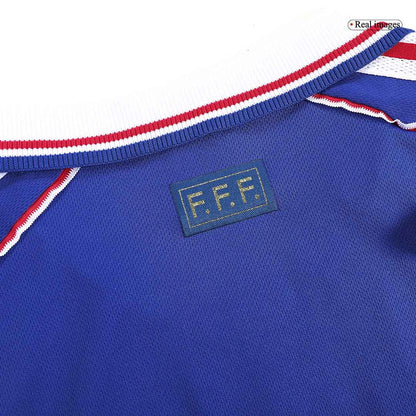 Retro HENRY #12 Frankrike Hemma fotbollströjor 1998