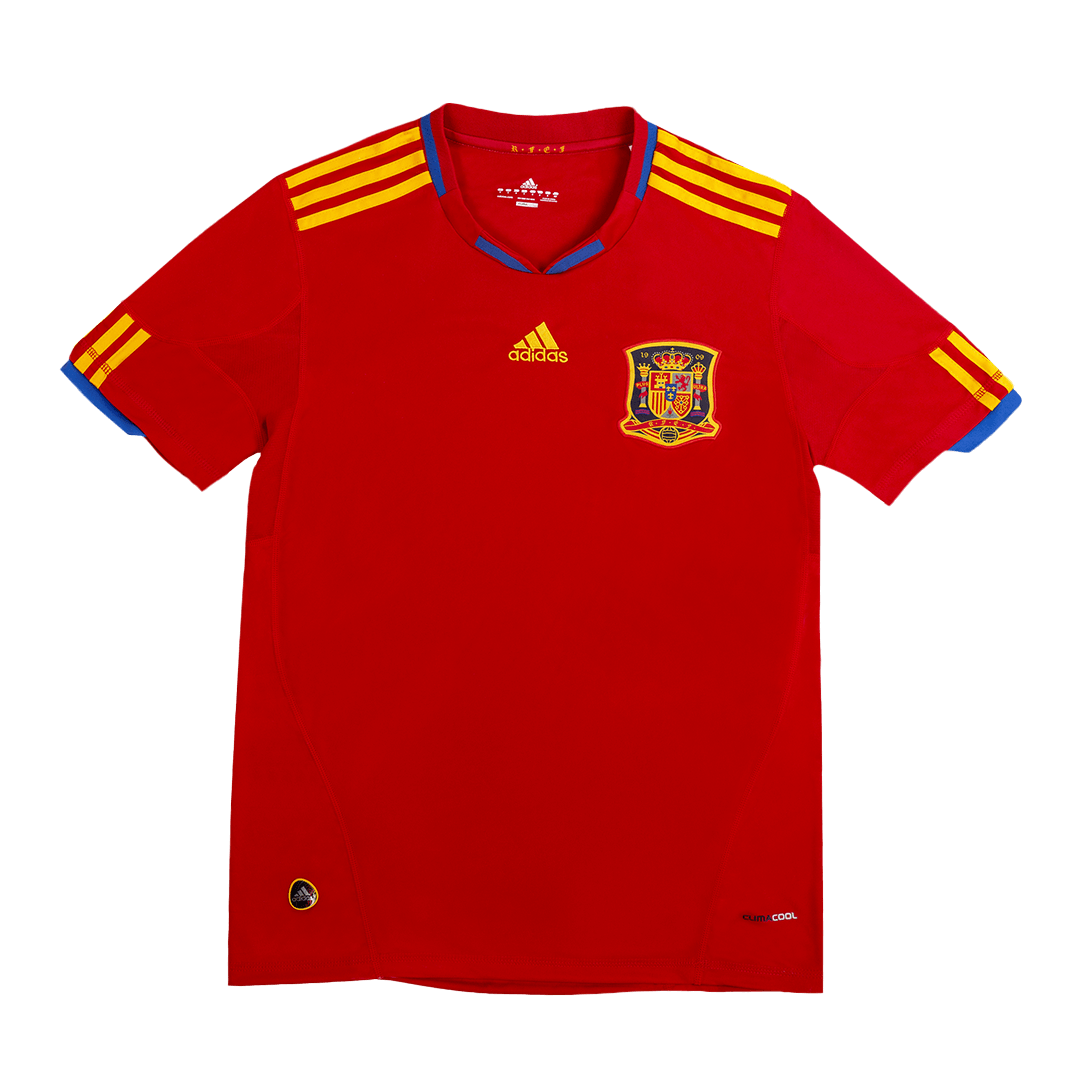 Spanien Hemma Fotbollströjor 2010 Retro