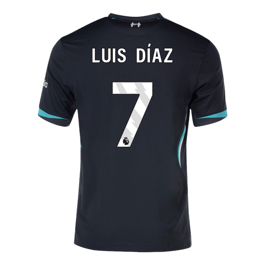 Liverpool Borta Fotbollströja LUIS DÍAZ #7 2024/25 Premium