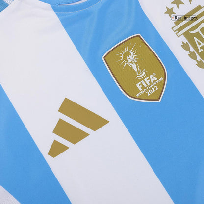 Argentina Hemma Fotbollströjor 2024 Autentisk