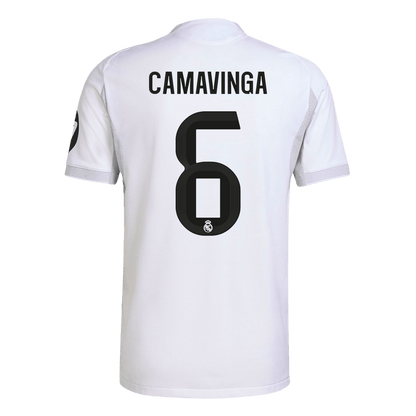 Real Madrid Tröja CAMAVINGA #6 2025/26 Hemma Autentisk Vit