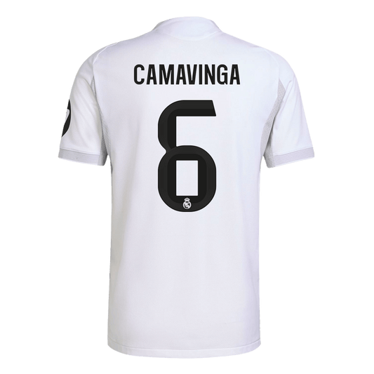 Real Madrid Tröja CAMAVINGA #6 2025/26 Hemma Autentisk Vit