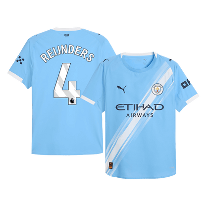 Manchester City Tröja REIJNDERS #4 2025/26 Hemma Autentisk Blå
