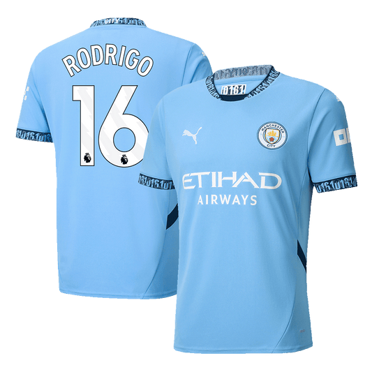 Manchester City Hemma Fotbollströja RODRIGO #16 2024/25