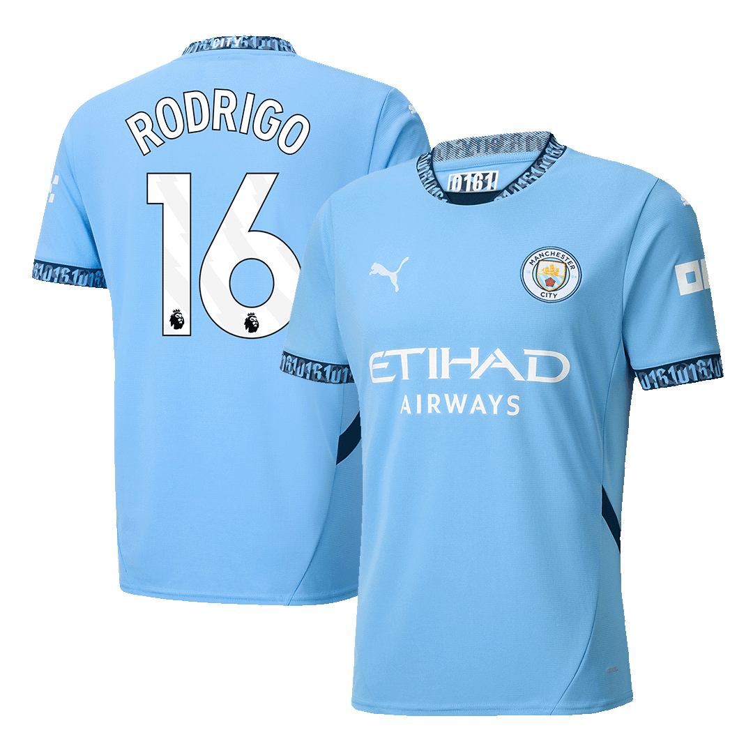 Manchester City Hemma Fotbollströja RODRIGO #16 2024/25