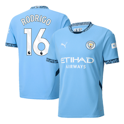 Manchester City Hemma Fotbollströja RODRIGO #16 2024/25