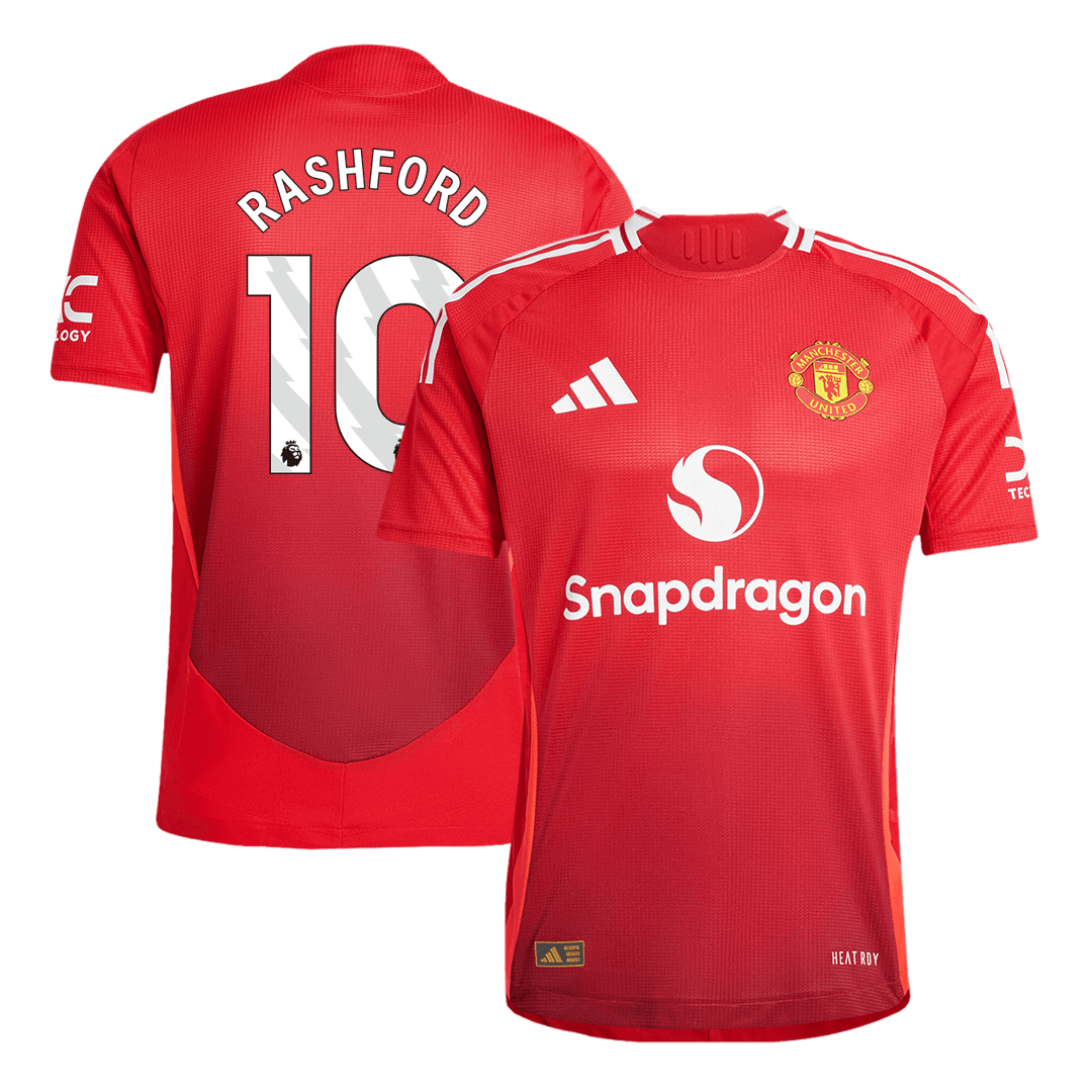 Manchester United Hemma Fotbollströja RASHFORD #10 2024/25 Autentisk