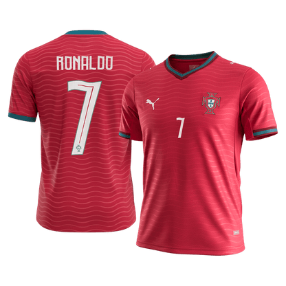 Portugal Tröja RONALDO #7 2026 Hemma Röd