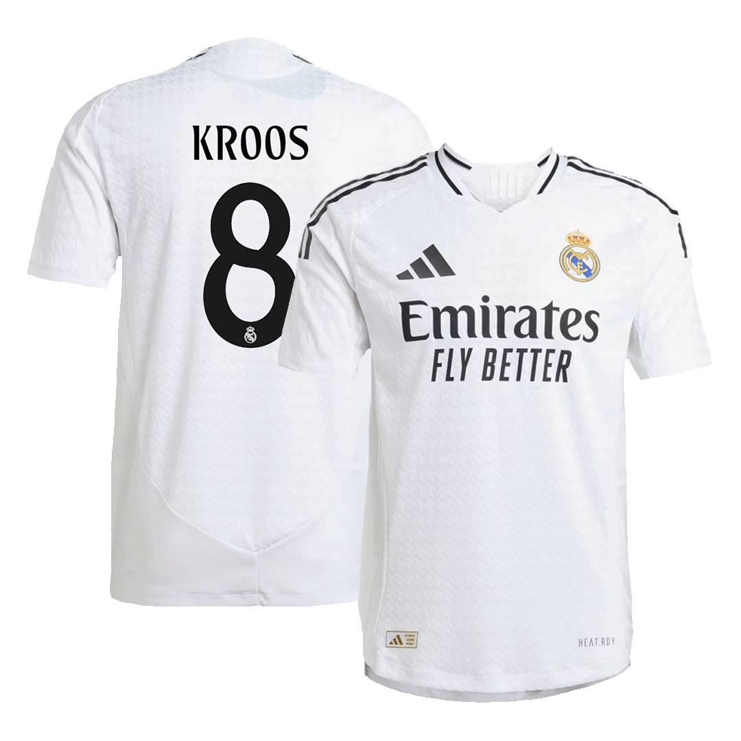 Real Madrid Hemma Fotbollströja KROOS #8 2024/25 Autentisk