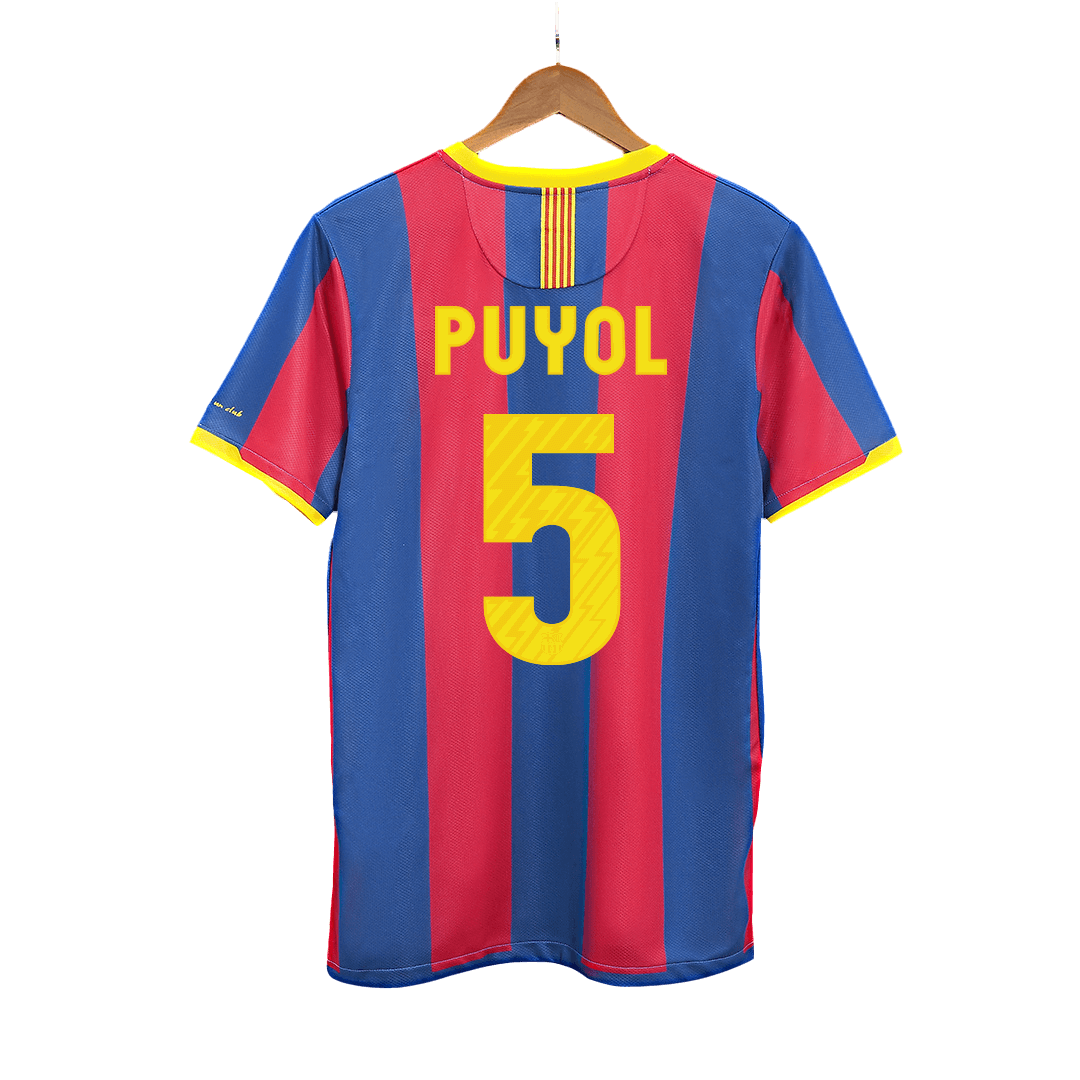 Retro Barcelona Hemma Fotbollströja PUYOL #5 2010/11