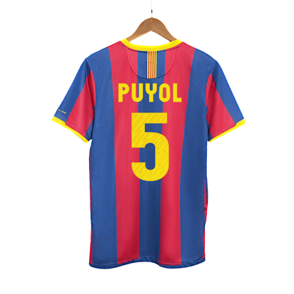 Retro Barcelona Hemma Fotbollströja PUYOL #5 2010/11