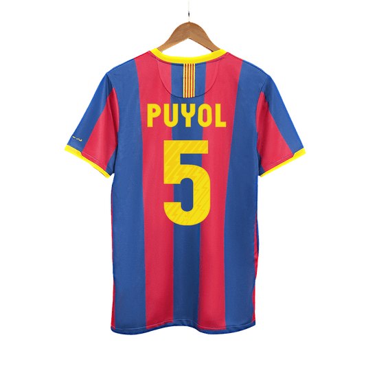 Retro Barcelona Hemma Fotbollströja PUYOL #5 2010/11