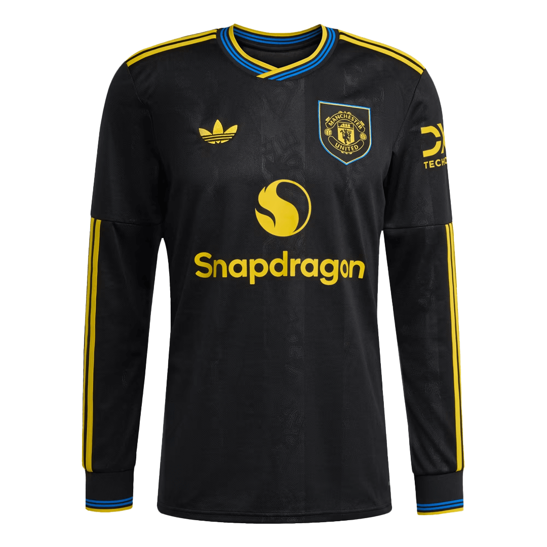 Manchester United Tröja 2025/26 Tredje Långärmad Svart