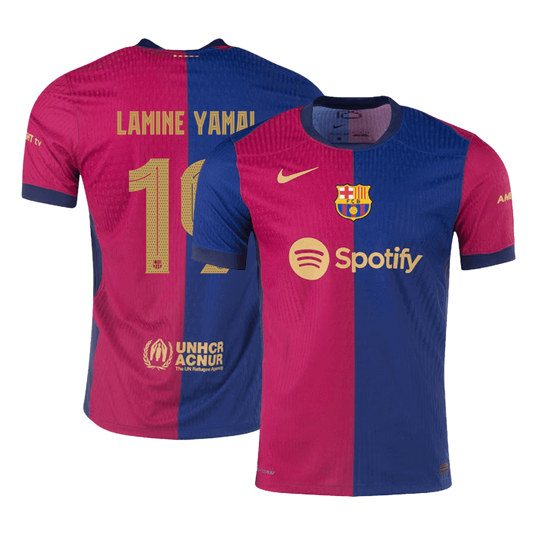 Barcelona Hemma Fotbollströja LAMINE YAMAL #19 2024/25 Autentisk - UCL