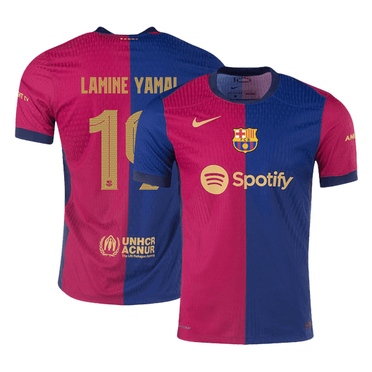 Barcelona Hemma Fotbollströja LAMINE YAMAL #19 2024/25 Autentisk - UCL