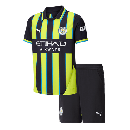 Manchester City Borta Fotbollströja 2024/25 Fotbollssats Barn
