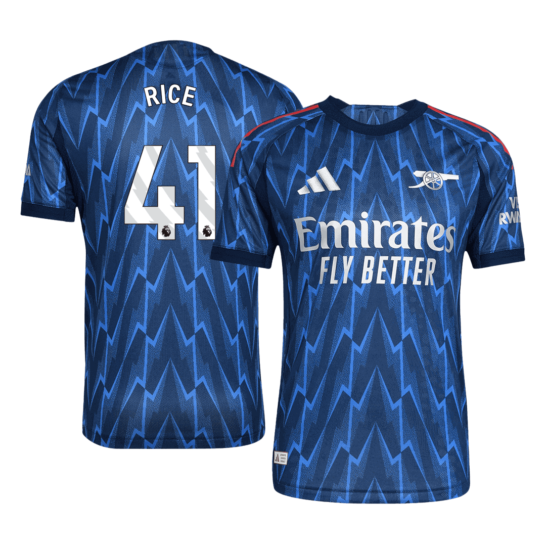 Arsenal Tröja RICE #41 2025/26 Borta Autentisk Blå