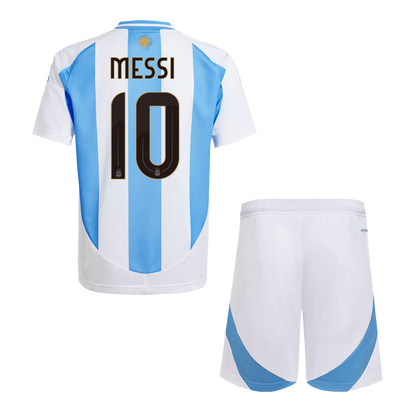 Argentina Hemma Fotbollströja MESSI #10 2024 
Fotbollssats Barn
