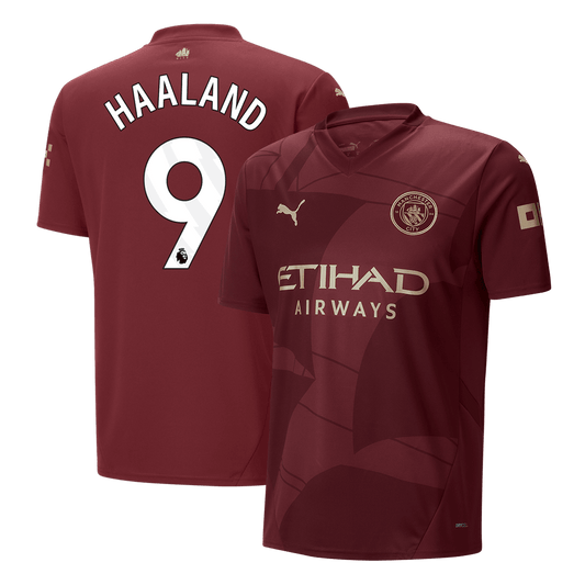 Manchester City Tredjeställ Fotbollströja HAALAND #9 2024/25