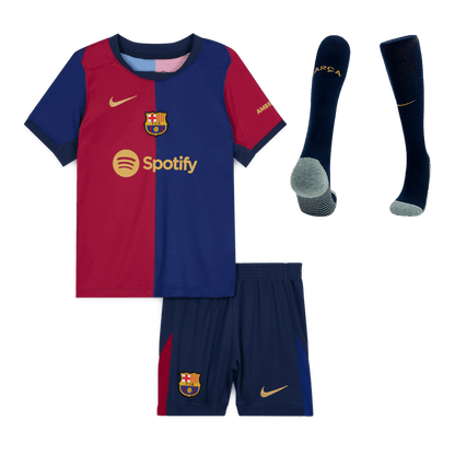 Barcelona Hemma Fotbollströja 2024/25 Fotbollssats Barn