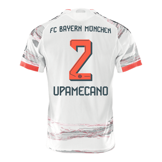 Bayern Munich Tröja UPAMECANO #2 2025/26 Borta Autentisk Vit