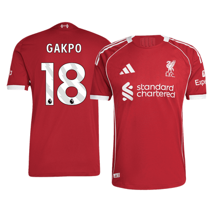 Liverpool Tröja GAKPO #18 2025/26 Hemma Autentisk Röd